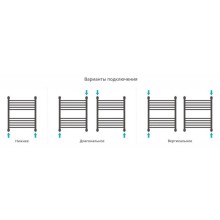 Полотенцесушитель водяной 600х500 сатин Сунержа Богема+ 071-0220-6050