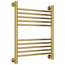 Полотенцесушитель водяной 600х500 перемычка выгнутая золотой Сунержа Богема+ 03-0221-6050