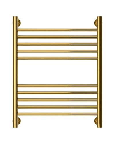 Полотенцесушитель водяной 600х500 перемычка выгнутая золотой Сунержа Богема+ 03-0221-6050