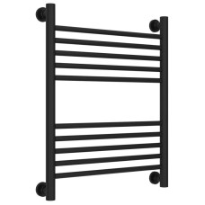 Полотенцесушитель водяной 600х500 перемычка выгнутая черный матовый Сунержа Богема+ 31-0221-6050