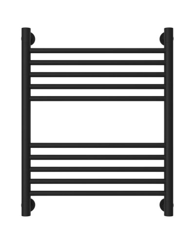 Полотенцесушитель водяной 600х500 перемычка выгнутая черный матовый Сунержа Богема+ 31-0221-6050
