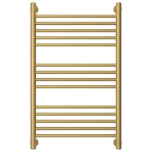 Полотенцесушитель водяной 800х500 перемычка выгнутая золотой матовый Сунержа Богема+ 032-0221-8050