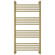 Полотенцесушитель водяной 1000х500 перемычка выгнутая состаренная латунь Сунержа Богема+ 051-0221-1050