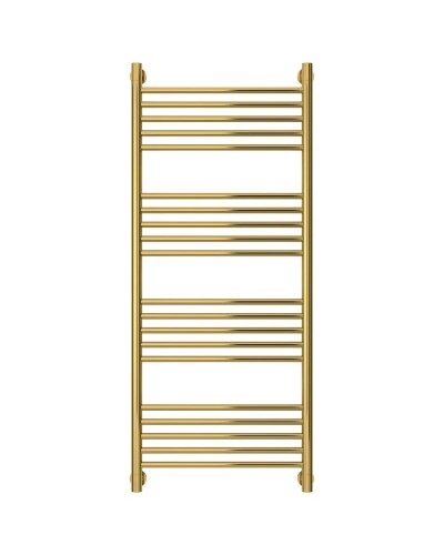 Полотенцесушитель водяной 1200х500 перемычка выгнутая золотой Сунержа Богема+ 03-0221-1250