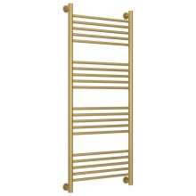 Полотенцесушитель водяной 1200х500 перемычка выгнутая золотой матовый Сунержа Богема+ 032-0221-1250