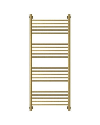 Полотенцесушитель водяной 1200х500 перемычка выгнутая состаренная латунь Сунержа Богема+ 051-0221-1250