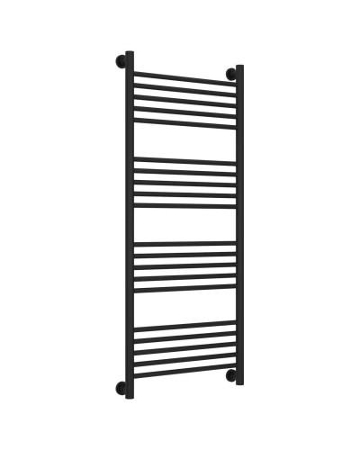 Полотенцесушитель водяной 1200х500 перемычка выгнутая черный матовый Сунержа Богема+ 31-0221-1250