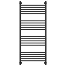 Полотенцесушитель водяной 1200х500 перемычка выгнутая черный матовый Сунержа Богема+ 31-0221-1250