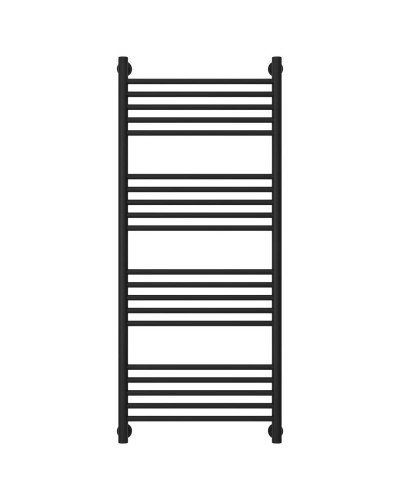 Полотенцесушитель водяной 1200х500 перемычка выгнутая черный матовый Сунержа Богема+ 31-0221-1250