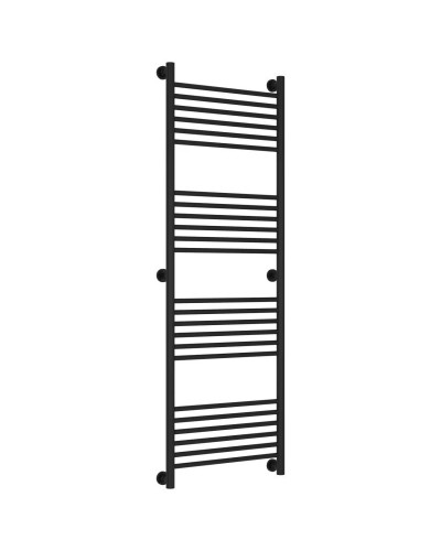 Полотенцесушитель водяной 1500х500 перемычка выгнутая черный матовый Сунержа Богема+ 31-0221-1550