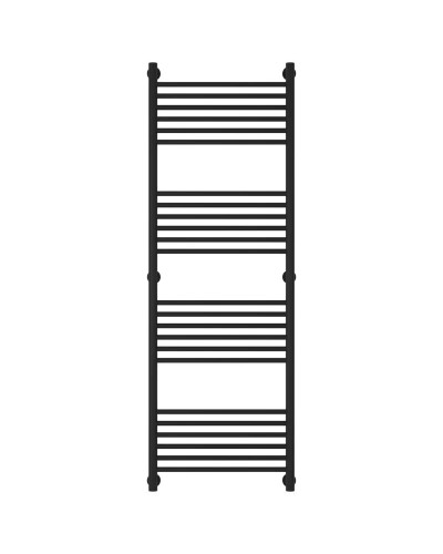 Полотенцесушитель водяной 1500х500 перемычка выгнутая черный матовый Сунержа Богема+ 31-0221-1550