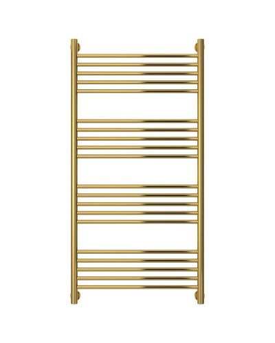 Полотенцесушитель водяной 1200х600 перемычка выгнутая золотой Сунержа Богема+ 03-0221-1260