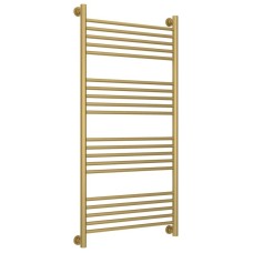 Полотенцесушитель водяной 1200х600 перемычка выгнутая золотой матовый Сунержа Богема+ 032-0221-1260