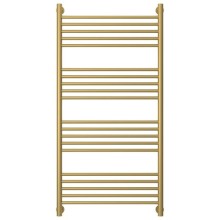 Полотенцесушитель водяной 1200х600 перемычка выгнутая золотой матовый Сунержа Богема+ 032-0221-1260