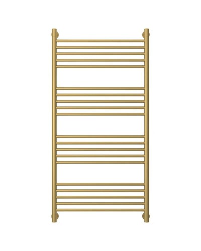 Полотенцесушитель водяной 1200х600 перемычка выгнутая золотой матовый Сунержа Богема+ 032-0221-1260