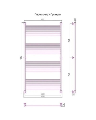 Полотенцесушитель водяной 1500х800 золотой Сунержа Богема+ 03-0220-1580