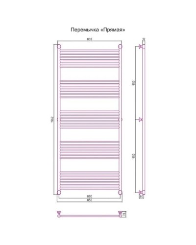Полотенцесушитель водяной 1900х800 золотой матовый Сунержа Богема+ 032-0220-1980