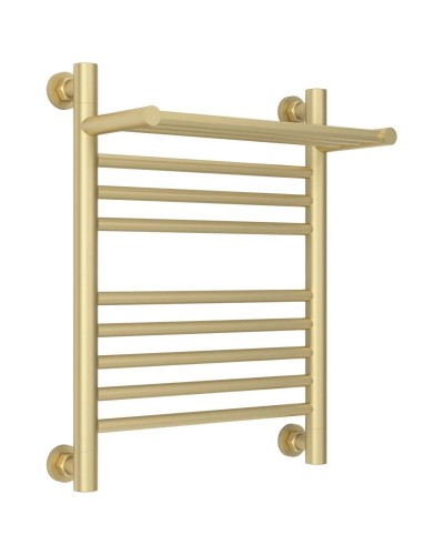 Полотенцесушитель водяной 500х400 шампань матовая Сунержа Богема с полкой+ 022-0223-5040