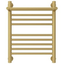 Полотенцесушитель водяной 500х400 золотой матовый Сунержа Богема с полкой+ 032-0223-5040