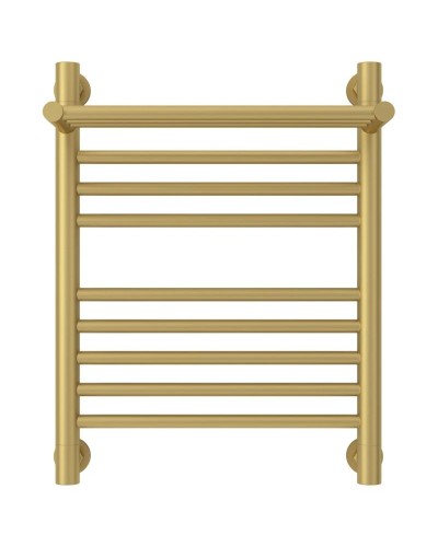 Полотенцесушитель водяной 500х400 золотой матовый Сунержа Богема с полкой+ 032-0223-5040