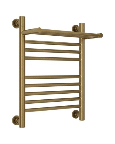 Полотенцесушитель водяной 500х400 состаренная бронза Сунержа Богема с полкой+ 05-0223-5040