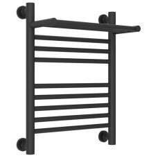 Полотенцесушитель водяной 500х400 темный титан муар Сунержа Богема с полкой+ 15-0223-5040