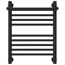 Полотенцесушитель водяной 500х400 черный матовый Сунержа Богема с полкой+ 31-0223-5040