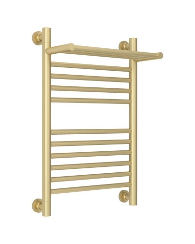 Полотенцесушитель водяной 600х400 шампань матовая Сунержа Богема с полкой+ 022-0223-6040