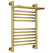Полотенцесушитель водяной 600х400 золотой Сунержа Богема с полкой+ 03-0223-6040