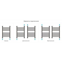 Полотенцесушитель водяной 600х400 золотой матовый Сунержа Богема с полкой+ 032-0223-6040