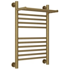 Полотенцесушитель водяной 600х400 состаренная бронза Сунержа Богема с полкой+ 05-0223-6040