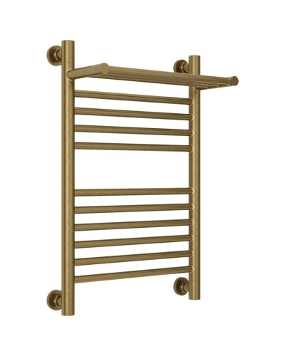 Полотенцесушитель водяной 600х400 состаренная бронза Сунержа Богема с полкой+ 05-0223-6040