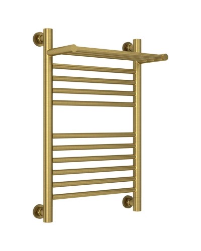 Полотенцесушитель водяной 600х400 состаренная латунь Сунержа Богема с полкой+ 051-0223-6040