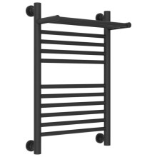 Полотенцесушитель водяной 600х400 темный титан муар Сунержа Богема с полкой+ 15-0223-6040