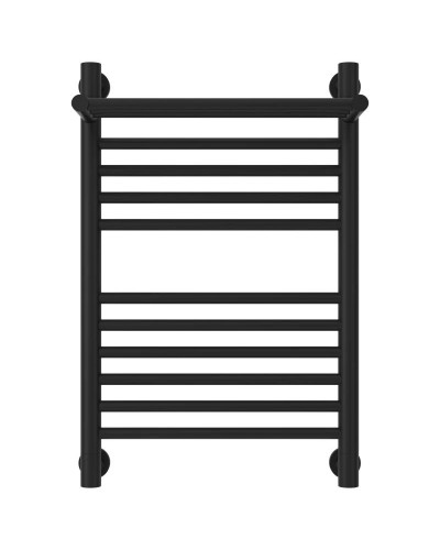 Полотенцесушитель водяной 600х400 черный матовый Сунержа Богема с полкой+ 31-0223-6040