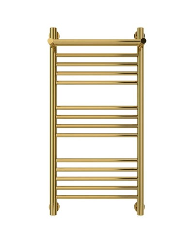 Полотенцесушитель водяной 800х400 золотой Сунержа Богема с полкой+ 03-0223-8040