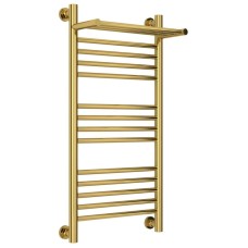 Полотенцесушитель водяной 800х400 золотой Сунержа Богема с полкой+ 03-0223-8040