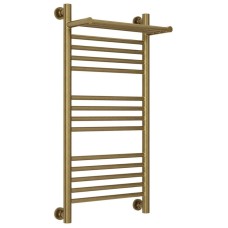 Полотенцесушитель водяной 800х400 состаренная бронза Сунержа Богема с полкой+ 05-0223-8040