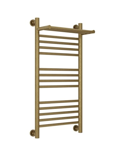 Полотенцесушитель водяной 800х400 состаренная бронза Сунержа Богема с полкой+ 05-0223-8040