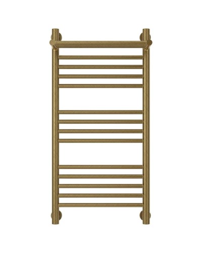 Полотенцесушитель водяной 800х400 состаренная бронза Сунержа Богема с полкой+ 05-0223-8040