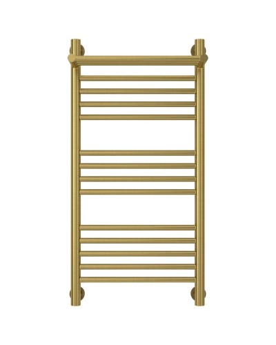 Полотенцесушитель водяной 800х400 состаренная латунь Сунержа Богема с полкой+ 051-0223-8040