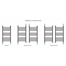 Полотенцесушитель водяной 800х400 сатин Сунержа Богема с полкой+ 071-0223-8040