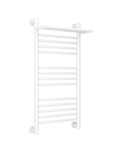 Полотенцесушитель водяной 800х400 белый глянец Сунержа Богема с полкой+ 12-0223-8040