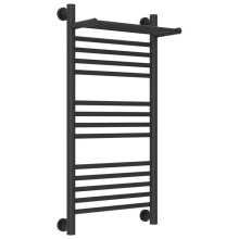 Полотенцесушитель водяной 800х400 темный титан муар Сунержа Богема с полкой+ 15-0223-8040