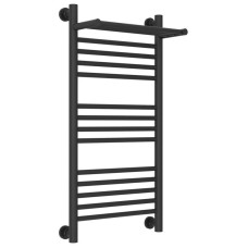 Полотенцесушитель водяной 800х400 темный титан муар Сунержа Богема с полкой+ 15-0223-8040