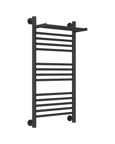 Полотенцесушитель водяной 800х400 темный титан муар Сунержа Богема с полкой+ 15-0223-8040