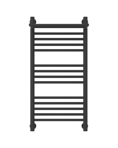 Полотенцесушитель водяной 800х400 темный титан муар Сунержа Богема с полкой+ 15-0223-8040