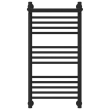 Полотенцесушитель водяной 800х400 черный матовый Сунержа Богема с полкой+ 31-0223-8040