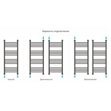 Полотенцесушитель водяной 1000х400 шампань матовая Сунержа Богема с полкой+ 022-0223-1040