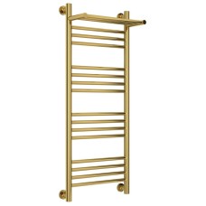 Полотенцесушитель водяной 1000х400 золотой Сунержа Богема с полкой+ 03-0223-1040